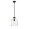 Z-Lite Pearson 1 Light Pendant, Matte Black And Clear Seedy 817-9MB - alternate 1
